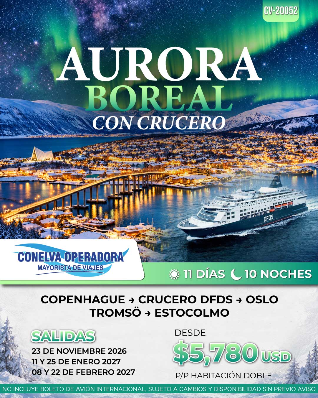 CV20052 AURORA BOREAL CON CRUCERO MAYORISTA 1